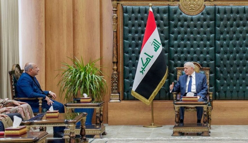 تاکید رئیس جمهور عراق بر تامین امکانات رفاهی زائران اربعین

