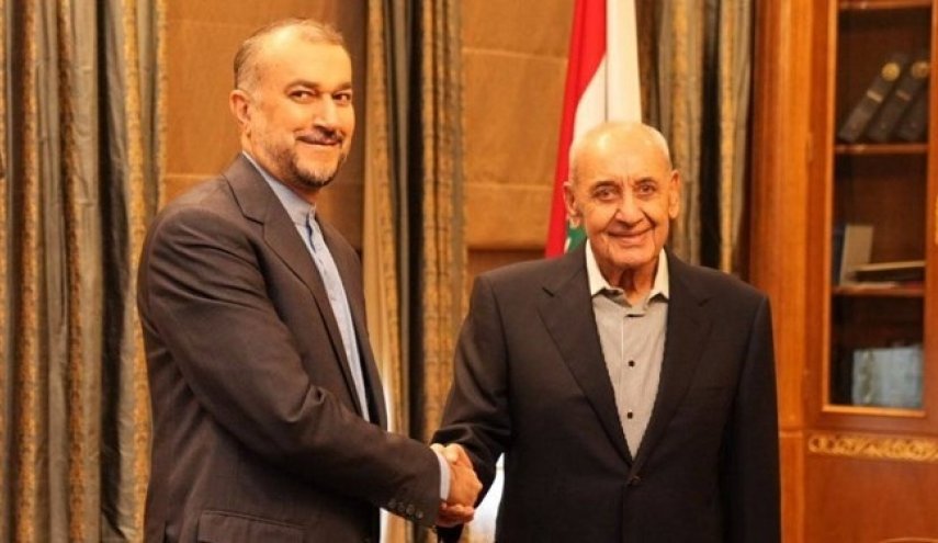 دیدار امیرعبداللهیان با رئیس پارلمان لبنان
