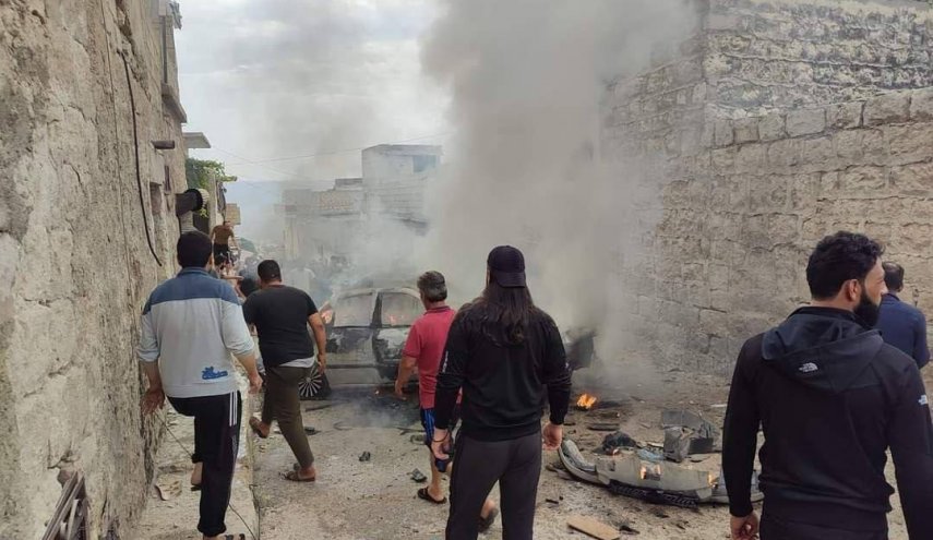 بالصور.. انفجار عبوة ناسفة في عفرين السورية وهذه الحصيلة