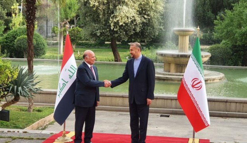 استقبال امیرعبداللهیان از وزیر خارجه عراق
