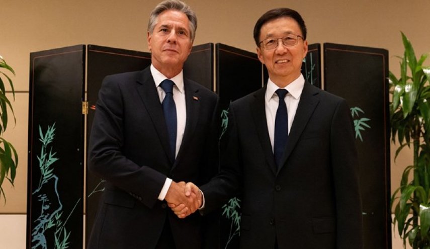 دیدار وزیر خارجه آمریکا با معاون رئیس‌جمهور چین