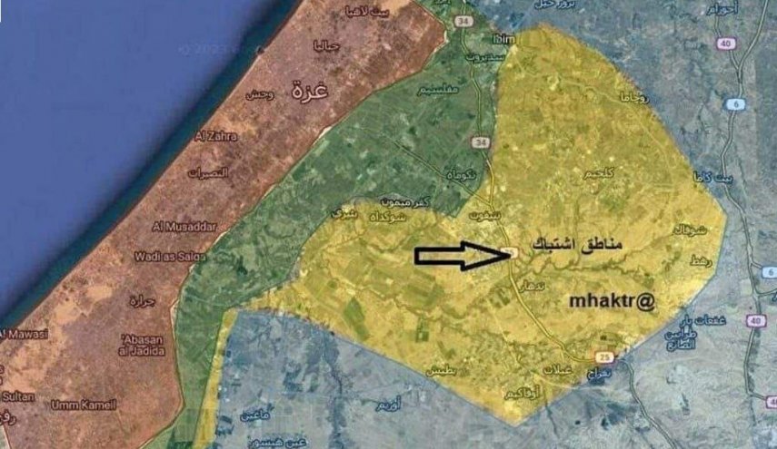 عکس | نقشه جدید نوار غزه و اطراف آن؛ کدام مناطق آزاد شدند؟