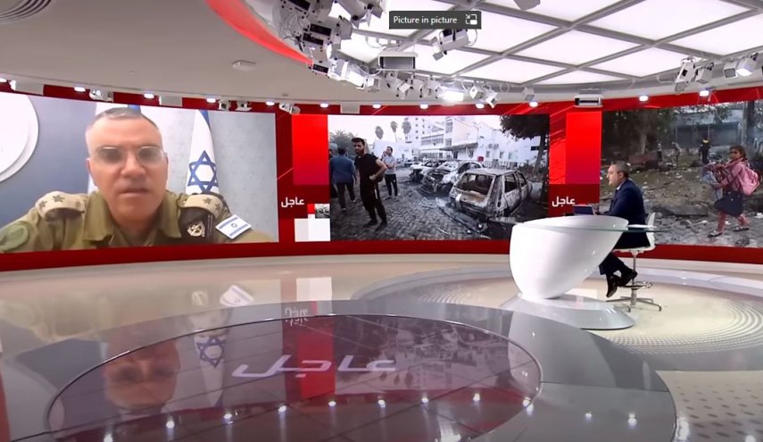 مجری شبکه سعودی سخنگوی ارتش اسرائیل را تحقیر کرد + فیلم