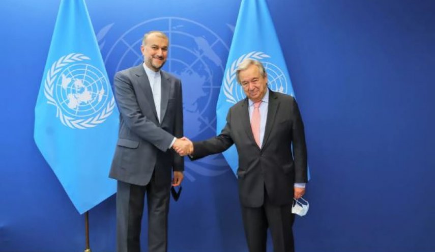 دیدار امیرعبداللهیان و دبیر کل سازمان ملل در نیویورک+ فیلم