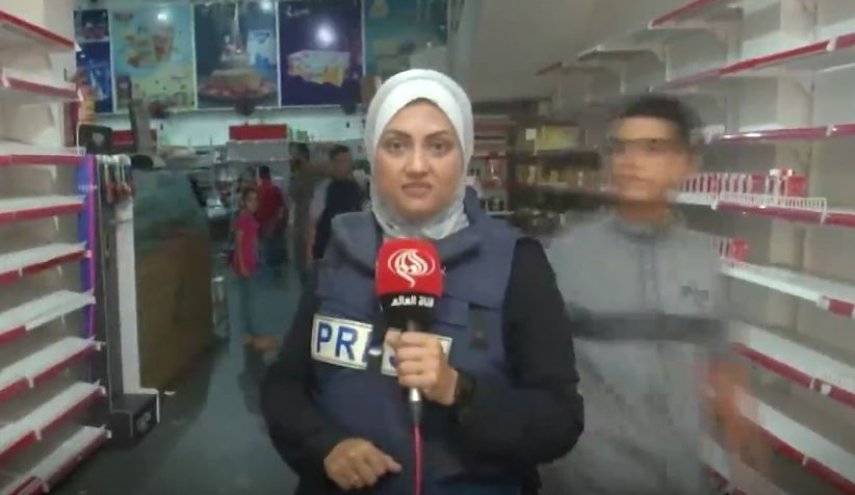 گزارش العالم از فروشگاه های تقریبا خالی غزه با زیرنویس فارسی 