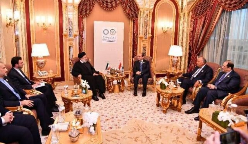 دیدار روسای جمهور ایران و مصر در ریاض
