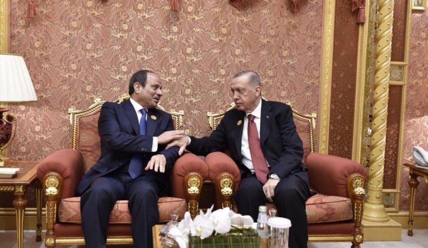 أردوغان والسيسي يبحثان تطورات العدوان على غزة