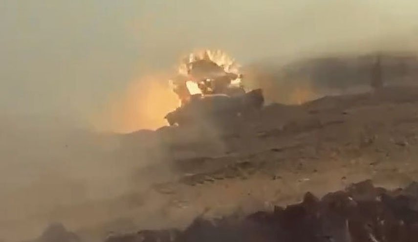 قسام 2 تانک مرکاوا را در غزه هدف قرار داد