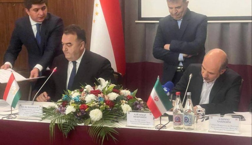 توقيع اتفاق تعاون اقتصادي بين ايران وطاجيكستان