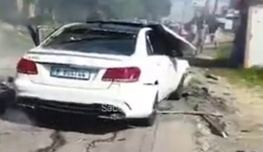 حمله پهپادی رژیم اسرائیل به یک خودروی دیگر در جنوب لبنان + فیلم
