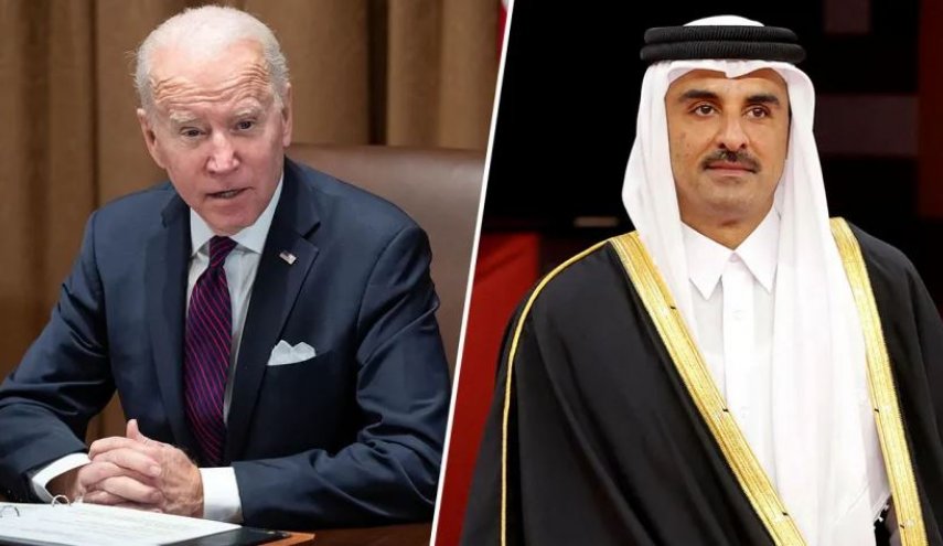 تماس تلفنی رئیس جمهور آمریکا با امیر قطر
