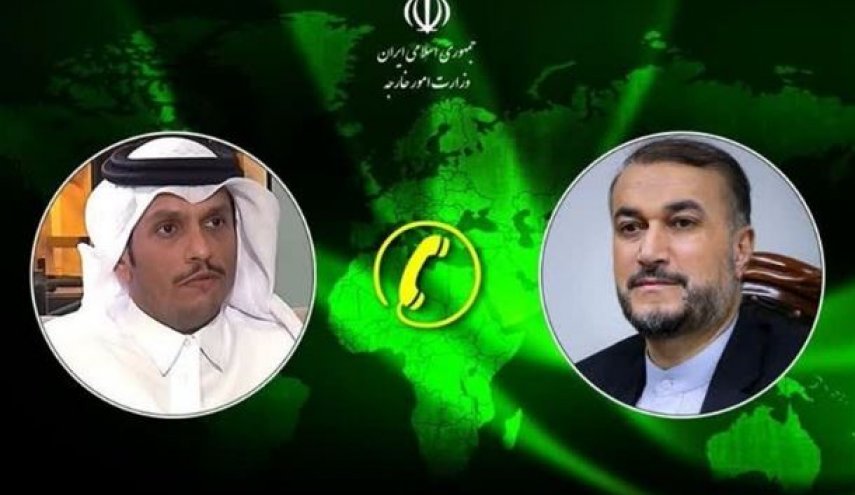گفت‌و‌گوی تلفنی وزرای امور خارجه ایران و قطر
