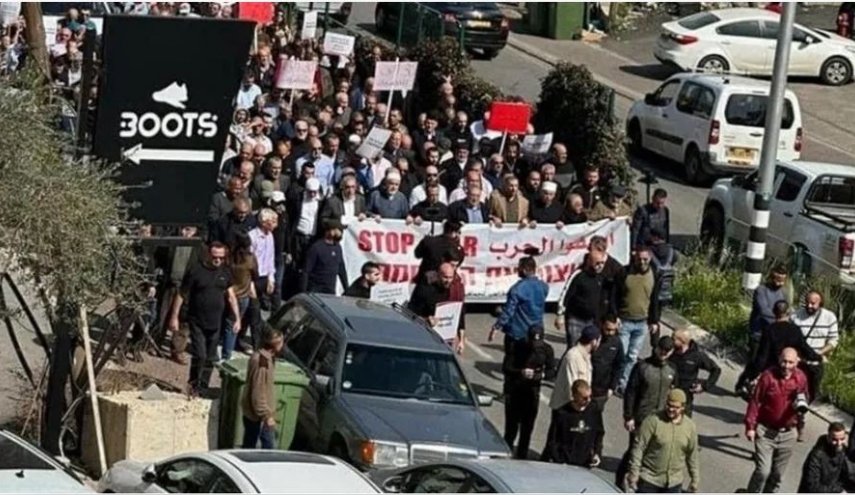 تظاهرات گسترده در سرزمین های اشغالی در حمایت از غزه