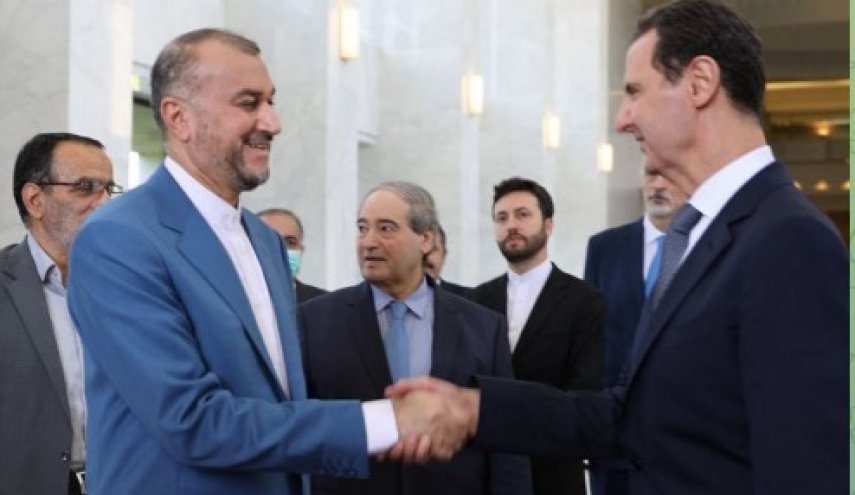 أمير عبد اللهيان يلتقي الرئيس السوري