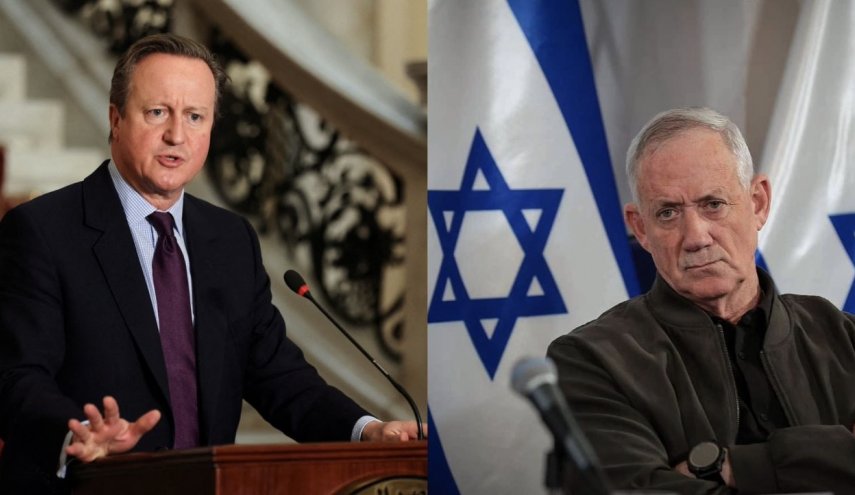 رایزنی «کامرون» و «گانتس» درباره واکنش ایران به تجاوزگری رژیم اسرائیل
