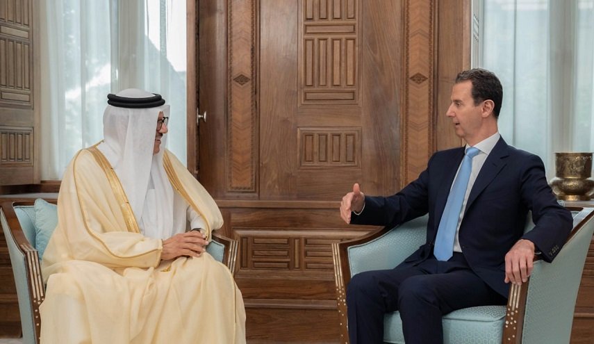 الرئيس الأسد يلتقي وزير الخارجية البحريني في دمشق