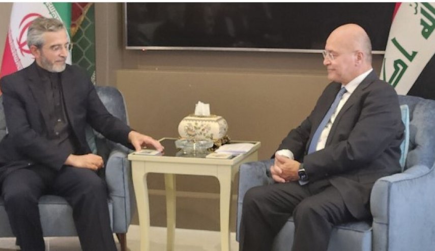 رایزنی باقری‌کنی و رئیس جمهور سابق عراق
