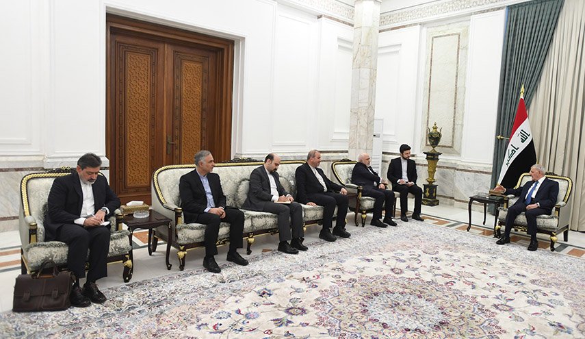 ظريف يلتقي بالرئيس العراقي عبداللطيف جمال