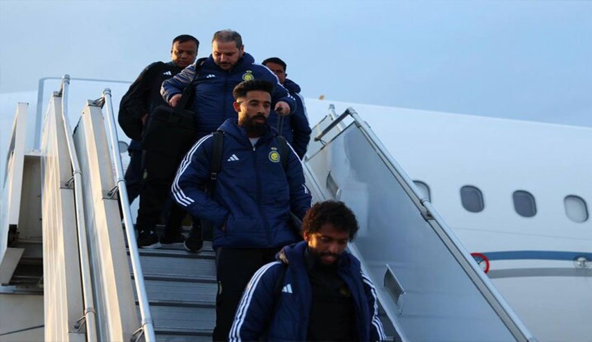 فريق النصر السعودي يصل إلى طهران بدون رونالدو

