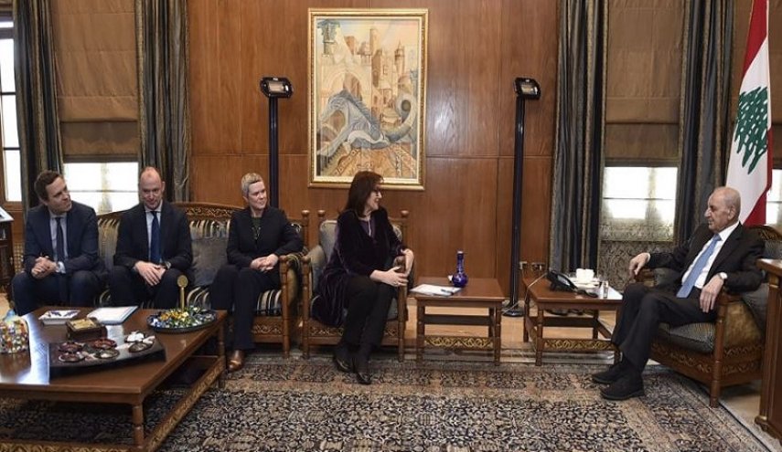 نبيه بري يبحث تداعيات العدوان الاسرائيلي على لبنان مع وفد اوروبي