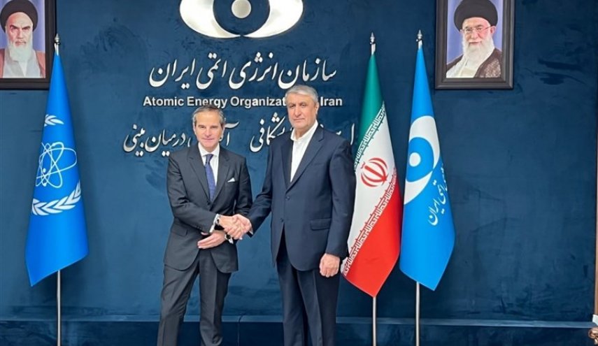 غروسي يلتقي رئيس منظمة الطاقة الذرية الإيرانية