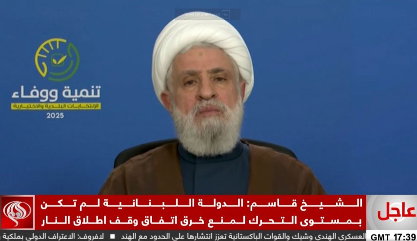 دبیرکل حزب الله: حمله اسراییل به ضاحیه با مجوز آمریکا بود/ از ایران و رهبر معظم انقلاب تشکر می‌کنیم