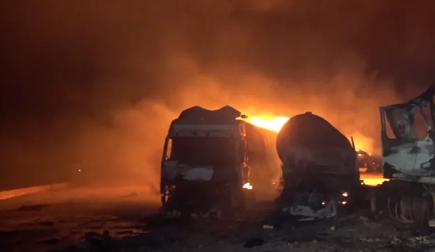 عدوان أمريكي يستهدف مديرية خب الشعف بمحافظة الجوف