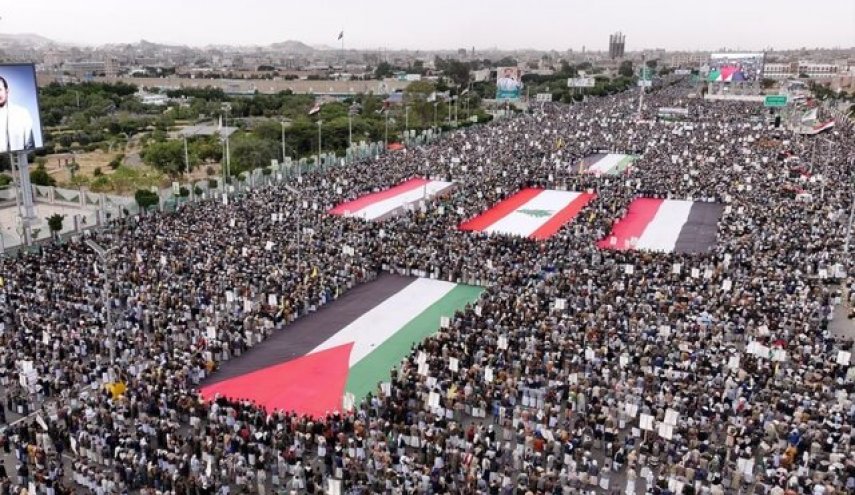تأکید ملت یمن بر ادامه حمایت از غزه در برابر جنایات رژیم صهیونیستی 