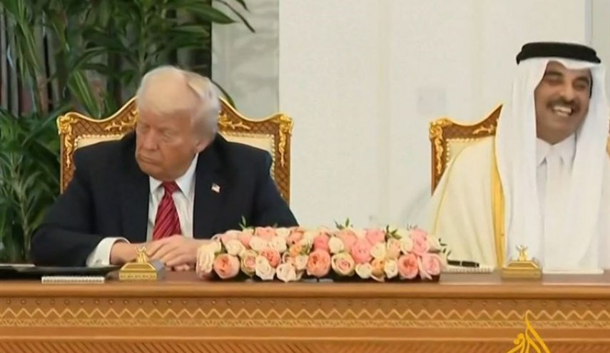 گفتگوی ترامپ و امیر قطر پشت‌درهای بسته/ امضای توافقنامه‌های دوجانبه
