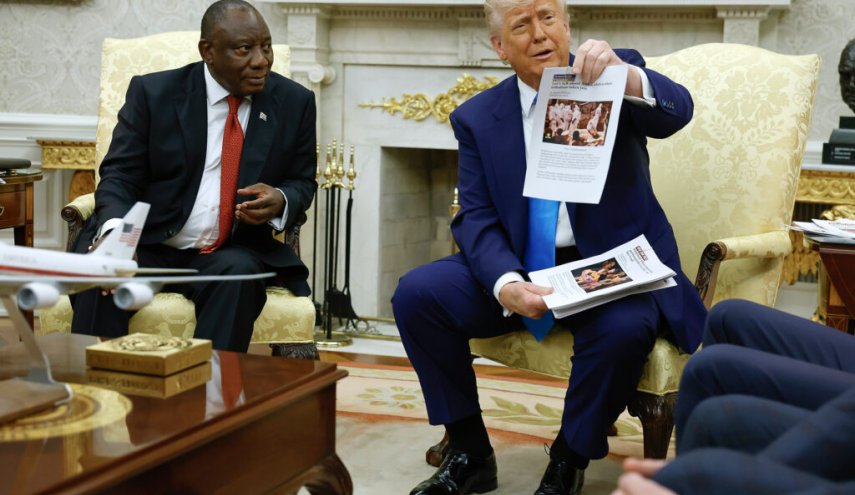 میزبانی زشت ترامپ از رئیس جمهور آفریقای جنوبی