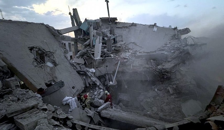 شهيد وجرحى اثر الهجوم الصهيوني على قصر شيرين غربي ايران