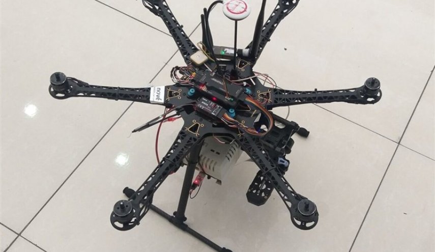 ضبط طائرة مسيّرة استطلاعية في شارع خرم بمدينة أراك