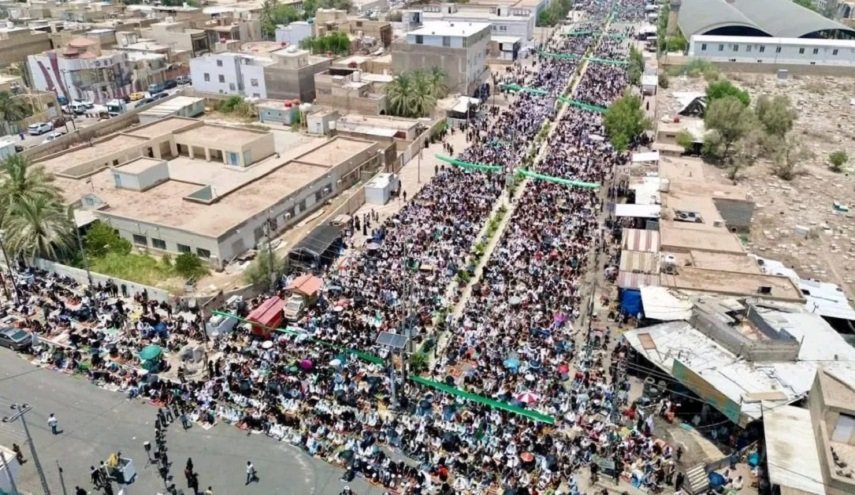 تلبية لدعوة السيد الصدر.. تظاهرات حاشدة تنديدًا بالعدوان على إيران