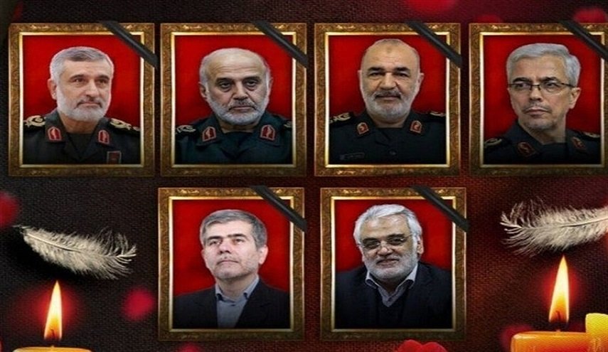 ايران تشيع جثامين القادة الشهداء السبت في طهران