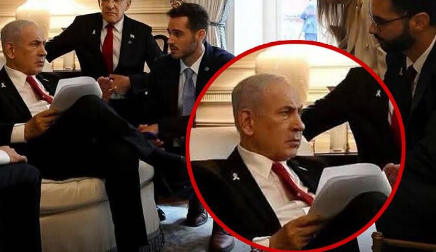 بالصور.. ملامح نتنياهو تغيرت بعد وصول خبر كمين بيت حانون