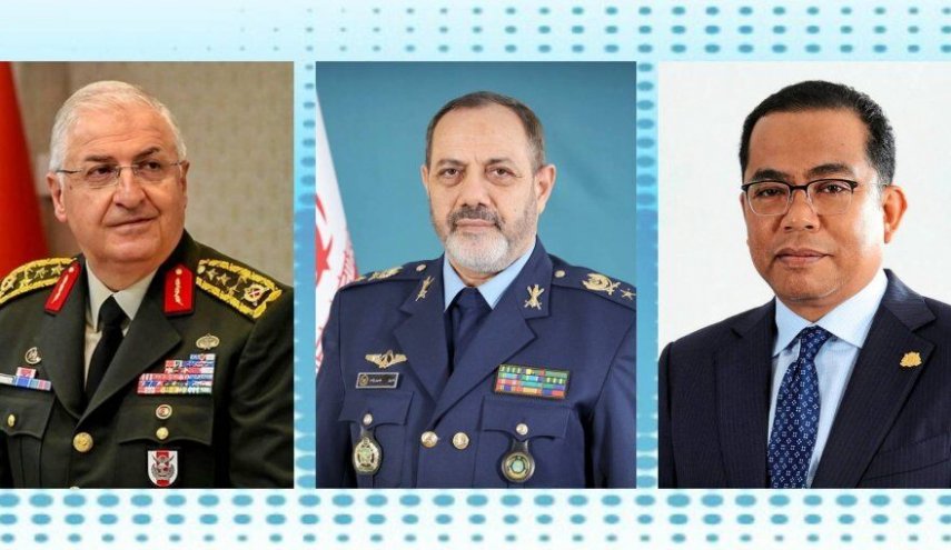گفت وگوی امیر سرتیپ نصیرزاده با وزیران دفاع ترکیه و مالزی