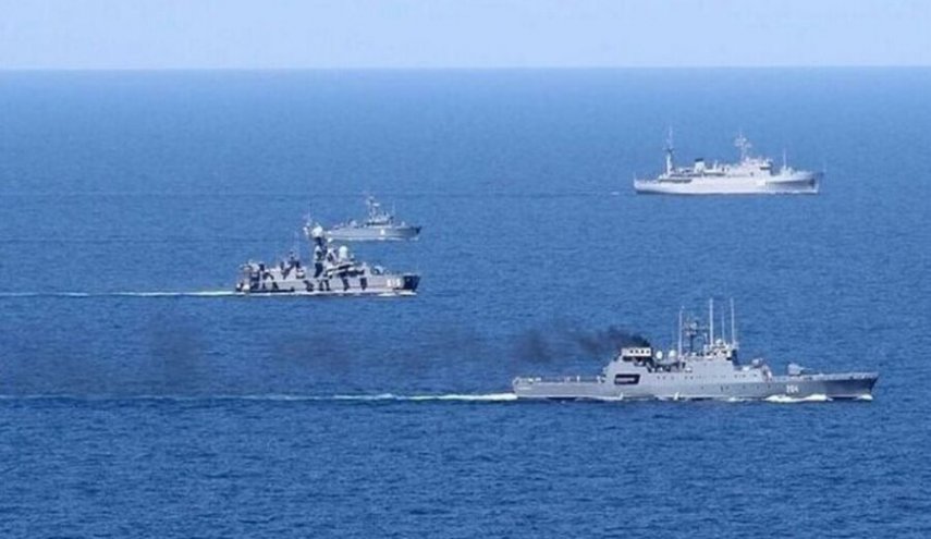 انطلاق المناورة البحرية المشتركة بين إيران وروسيا في بحر قزوين