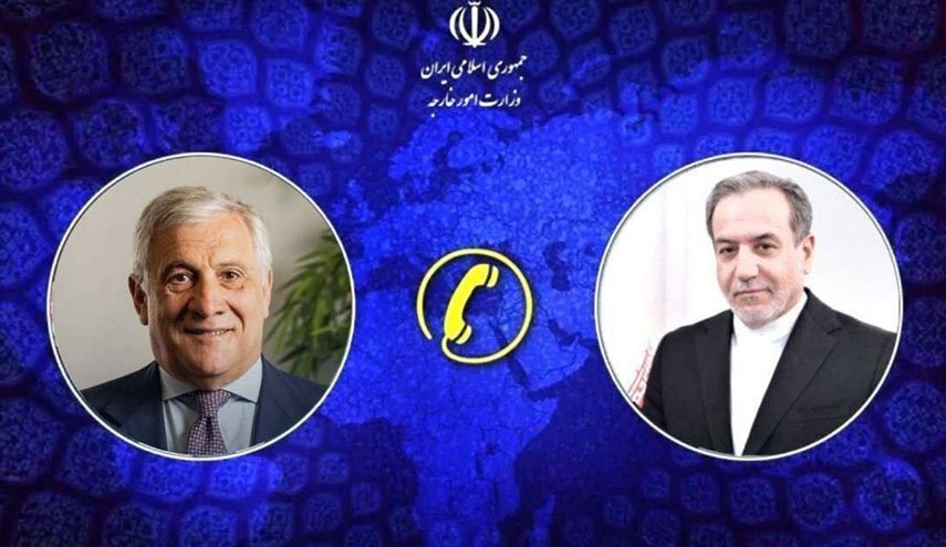 مكالمة هاتفية بين وزيري خارجية ايران وايطاليا