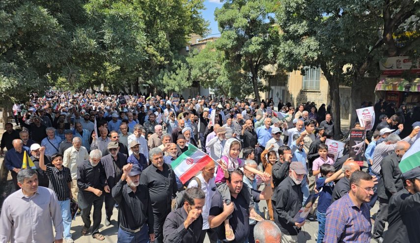 مسيرات 'جمعة الغضب والنصر' بانحاء ايران استنكارا لحصار غزة