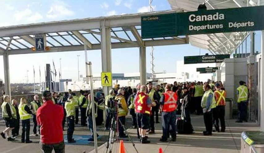 سرگردانی۵۰۰ هزار مسافر در پی اعتصاب کارکنان «ایر کانادا»