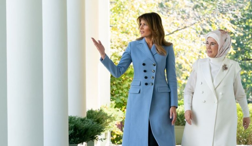 رسالة هامة من زوجة أردوغان إلى ميلانيا ترامب بشأن غزة!