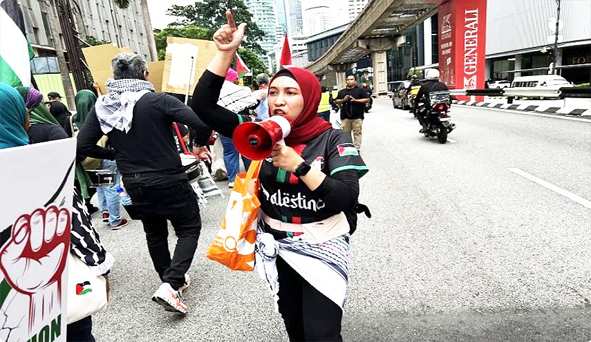 احتجاجات في ماليزيا ضد زيارة ترامب لدعمه الإبادة في غزة