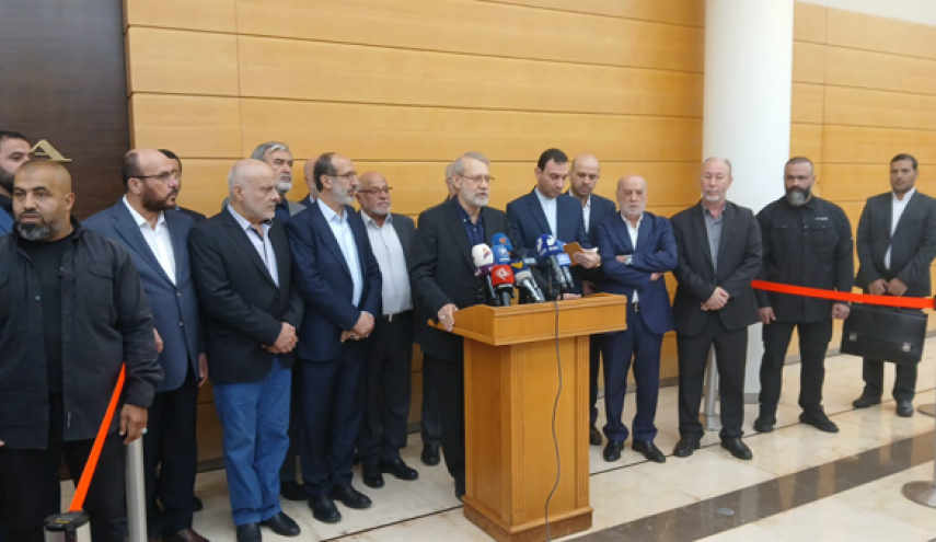 لاريجاني من عين التينة: حزب الله يمثل سداً منيعاً أمام الكيان الإسرائيلي