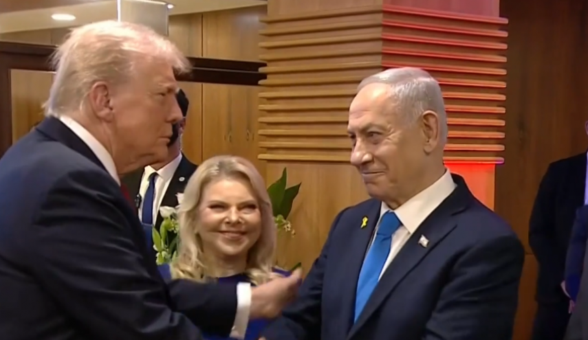 وصول ترامب إلى الكنيست 