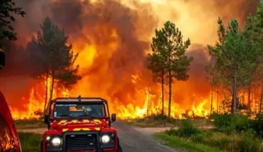 چهار کشته در آتش سوزی لیون فرانسه +فیلم