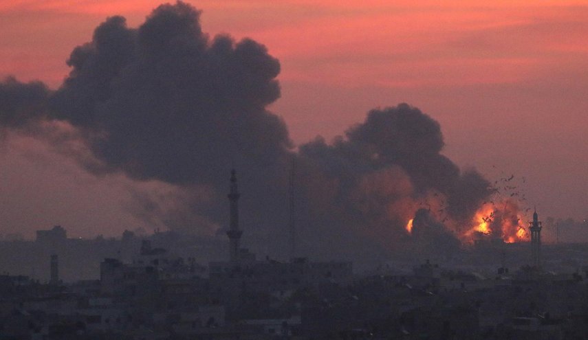 بالفیديو...عدوان اسرائيلي جديد على مدينة غزة