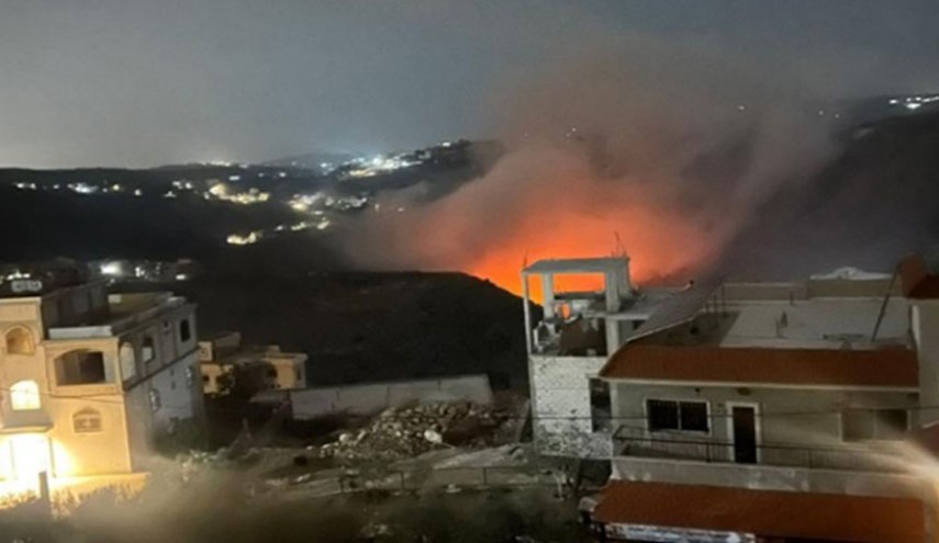 الاحتلال يستهدف مجرى نهر طيرفلسيه وعيترون جنوب لبنان