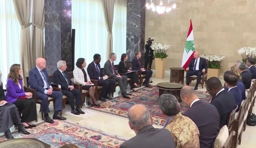 تأکید هیات شورای امنیت سازمان ملل در لبنان بر اجرای قطعنامه ۱۷۰۱
