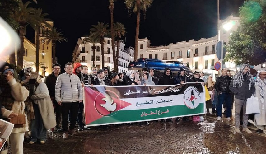 اعلام حمایت مجدد مردم مراکش از فلسطین   