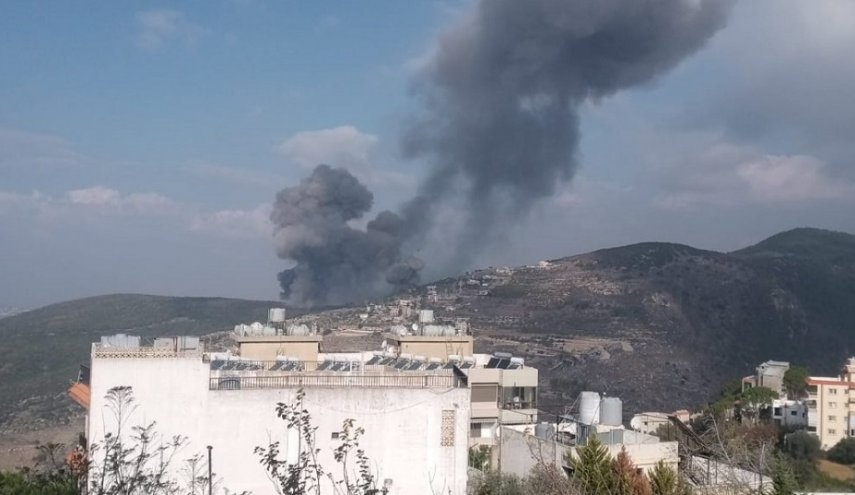 عدوان جديد لطيران الاحتلال الحربي مستهدفا الجنوب اللبناني والبقاع + فيديو